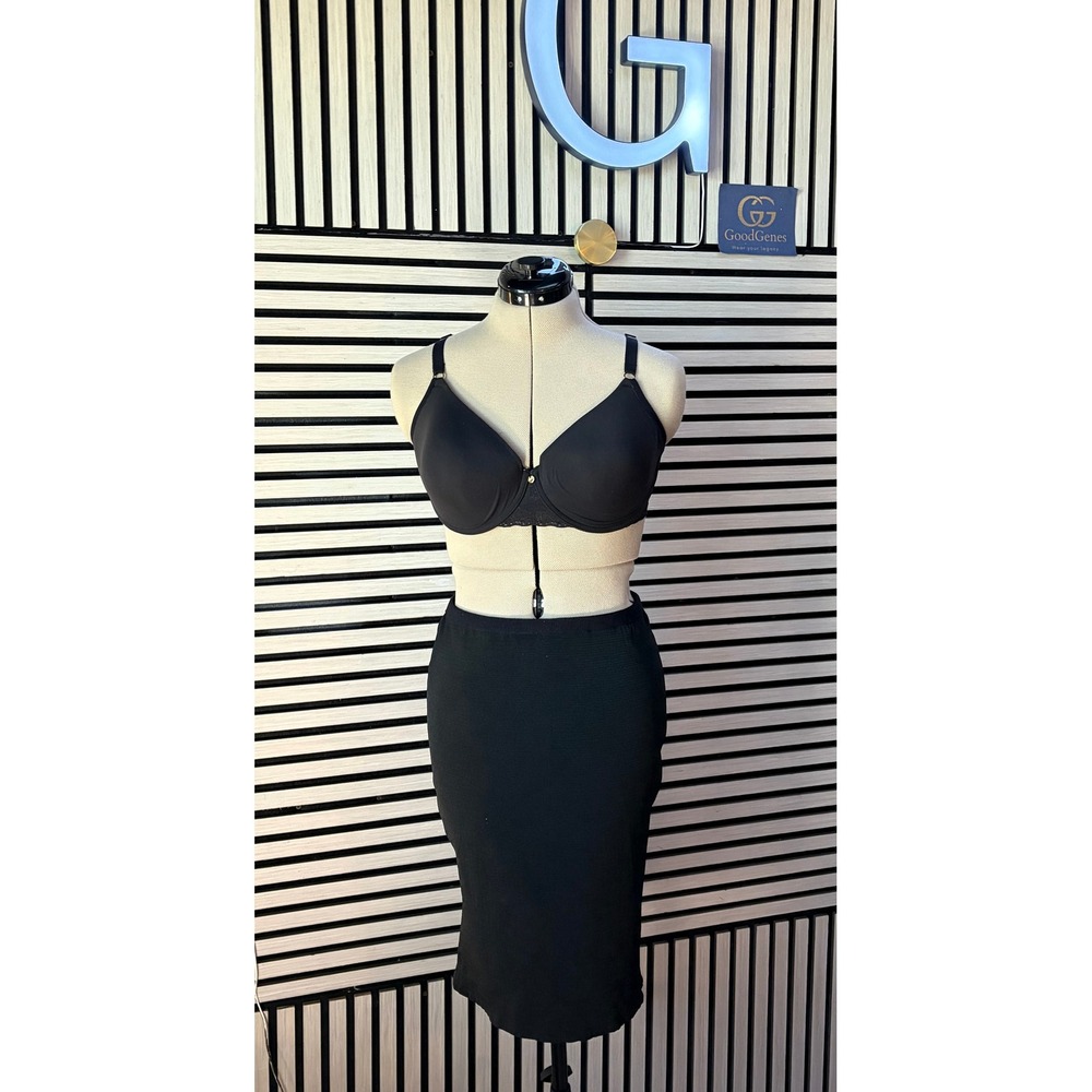 3.1 Phillip Lim Black Textured Knit Couture Midi Skirt Elegant Timeless - Picture 3 of 9